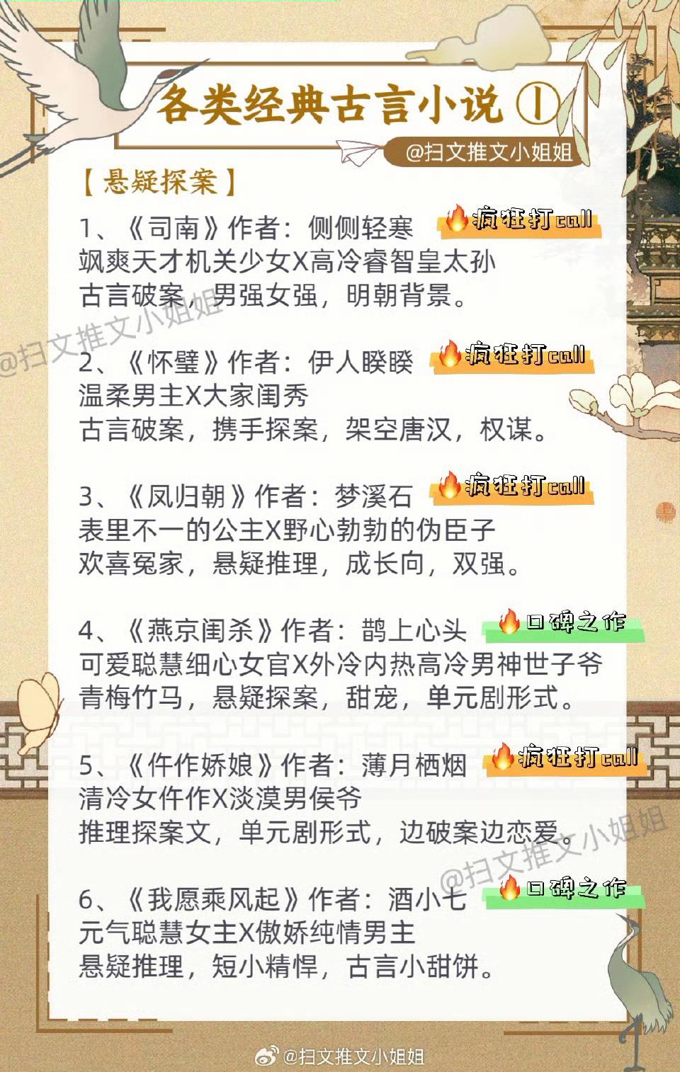 谁懂啊~真的拒绝不了古言小说的快乐，YYDS！ 整理了54本巨好看的古...