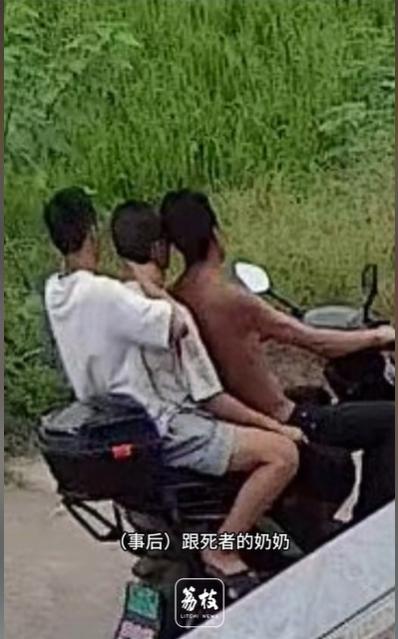 四川自贡，3名男子一起到水库游泳，其中一名男子溺亡了，另外两名男子就骑着车，将已