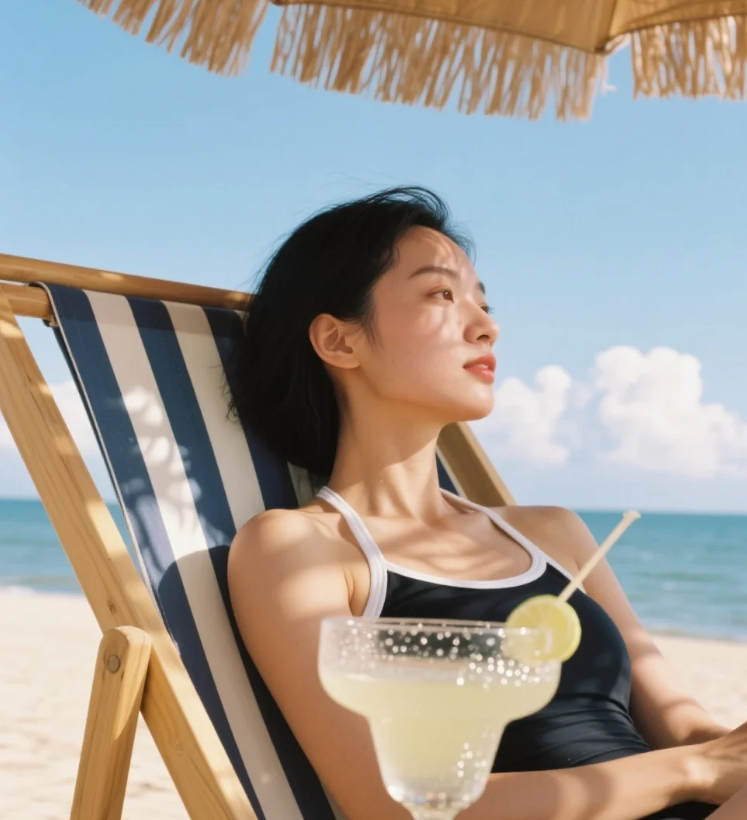 氧气美女诞生记！泳装与阳光的肌肤盛宴