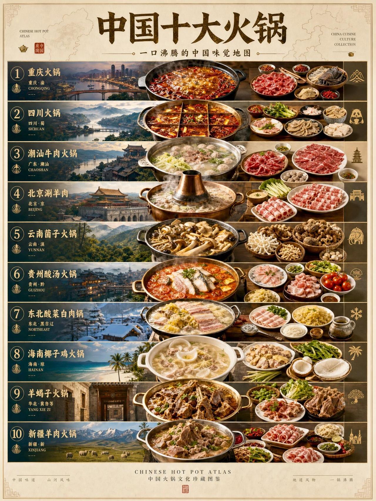 盘点中国各地知名火锅，你最爱吃哪一种？