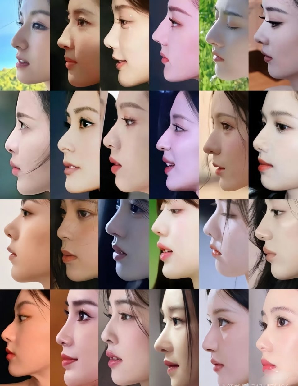 女明星侧脸大赏