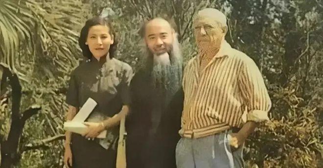 1956年的法国巴黎，57岁的张大千携妻子徐雯波拜访75岁毕加索，当时毕加索脾气