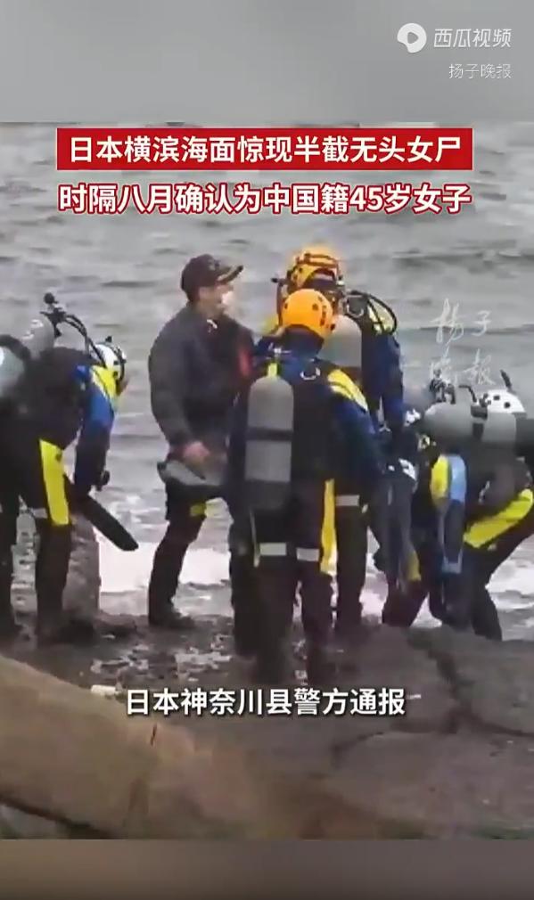 太痛心了！日本横滨，一处热闹的观光海岸出现半具残缺不全的女性遗体，日本警方先后投