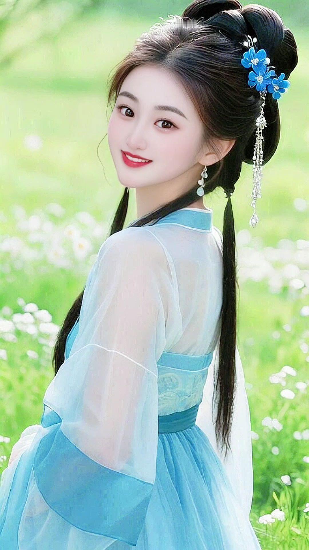 春天与汉服有多适配穿汉服这么拍仙气十足新国风少女清纯甜美国风古韵