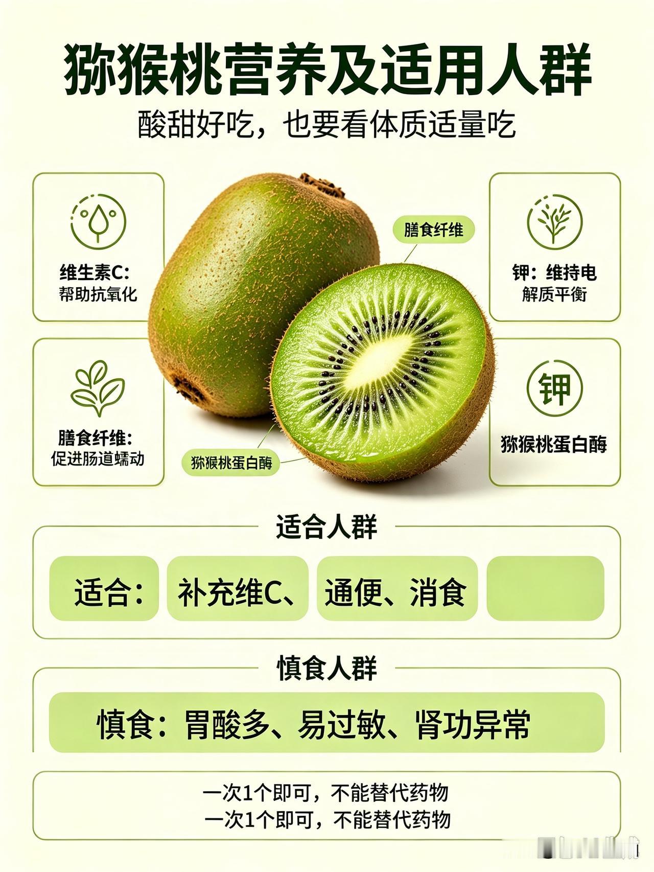 猕猴桃营养丰富，吃它有讲究猕猴桃大量上市，吃猕猴桃是有讲究的。