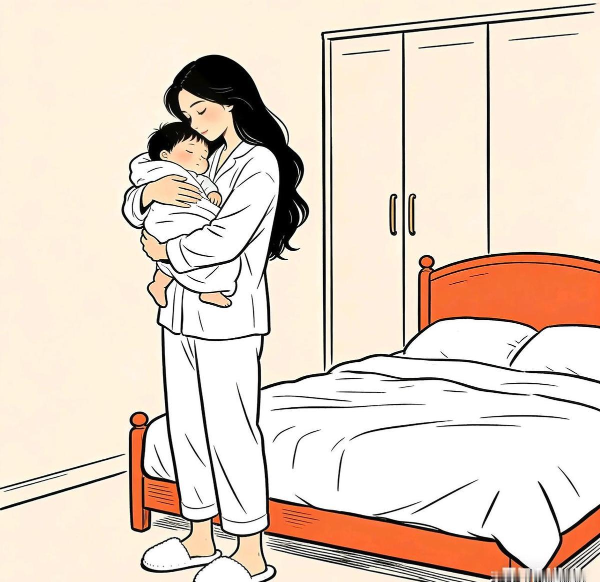 千万别和老婆分房睡，尤其是孩子半夜哭的时候。上周我们约定好，试试分房睡。结果