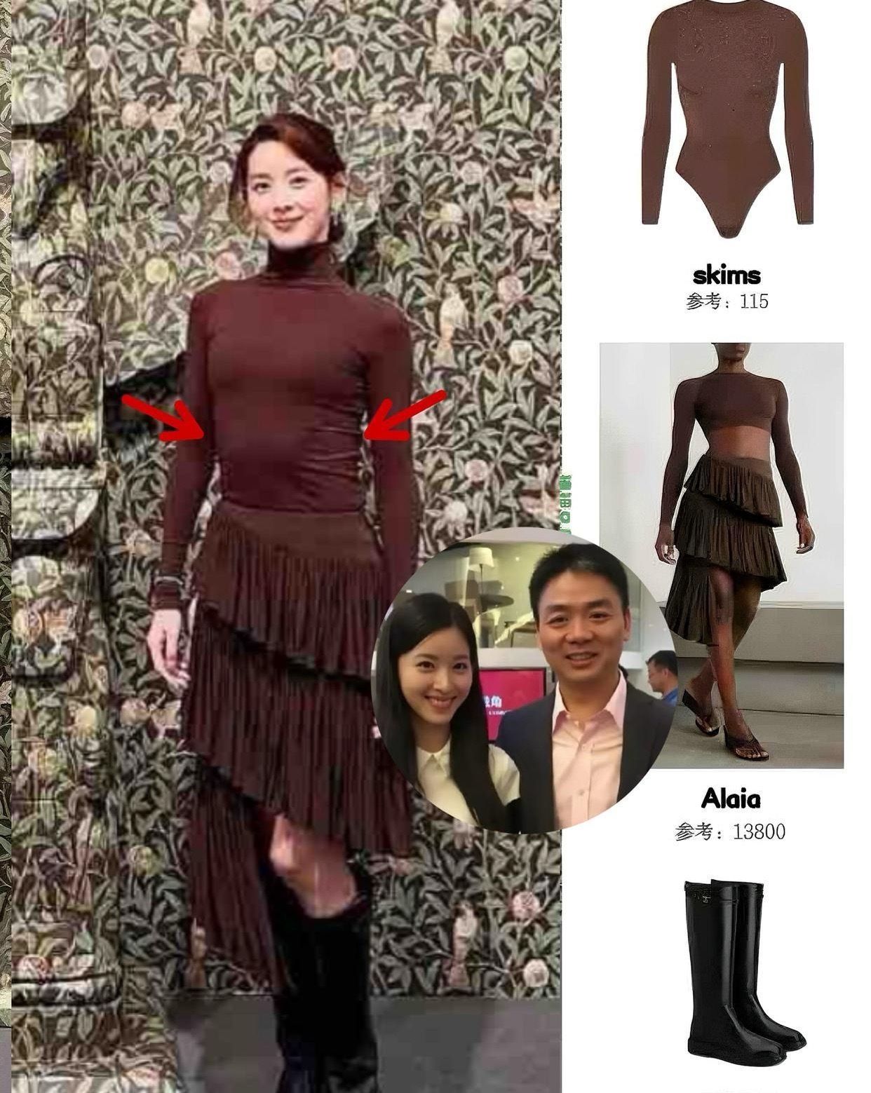 章泽天这肋骨要上天啦！瞧她肋骨比我人生规划还清楚，不知奶茶妹妹这肋骨是打网球练出