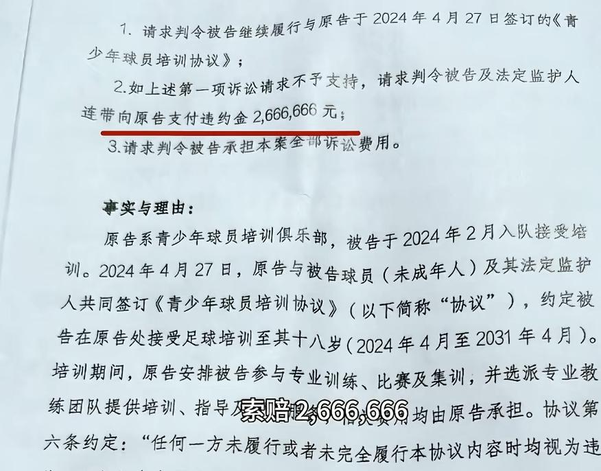 想让孩子单飞还嫌18万解约太贵，前国足孙继海旗下的嗨球青训终于忍无可忍，直接取消