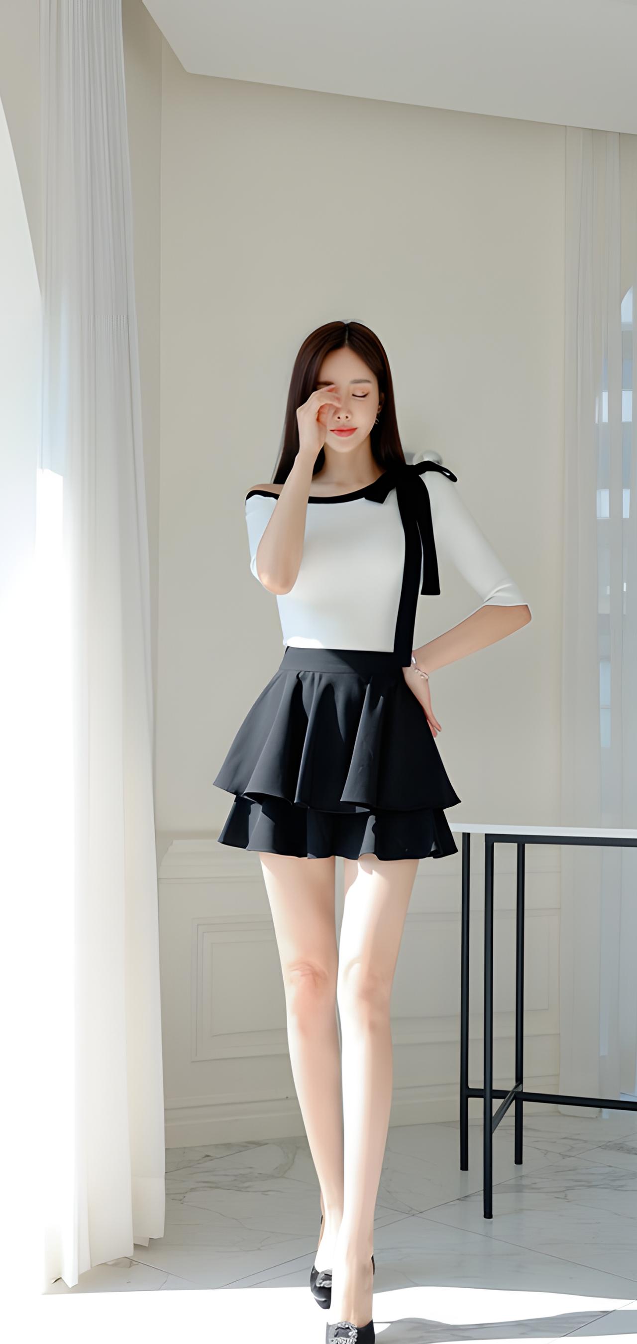 甜美黑裙穿搭，优雅气质满满！💃🏻✨