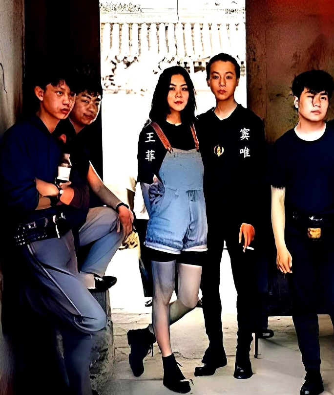 王菲竇唯23歲老照片1992年，王菲從香港跑回北京，兜里沒幾個錢，卻天天蹲在