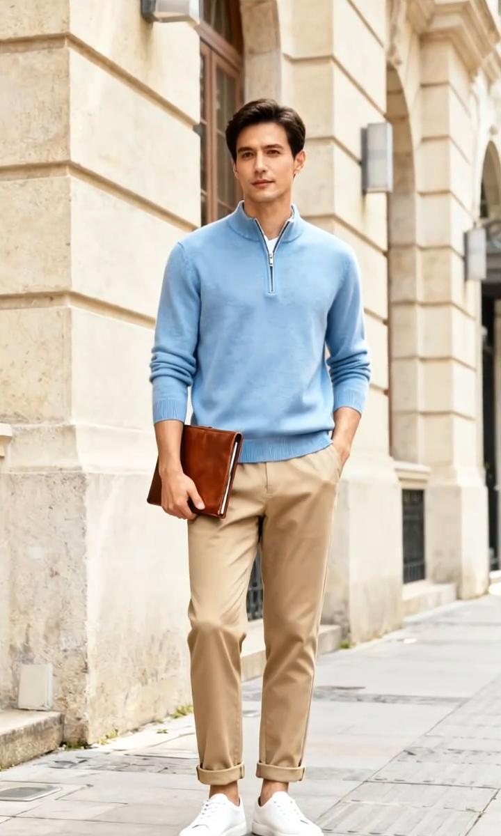 别再瞎买衣服了，秋冬穿对三件，省心又显贵。一件羊绒毛衣，能搭半年。一条微弹西