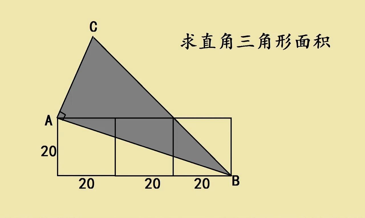 六年级竞赛题太狠了！一道直角三角形面积题，全校学生几乎全军覆没。题目是三个边长