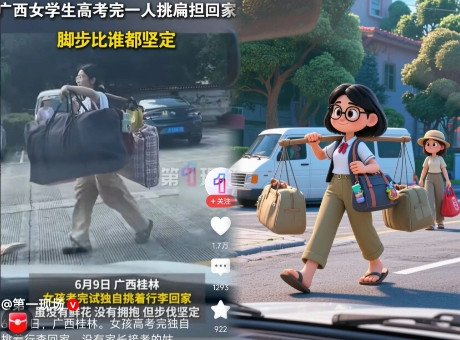 先爆个好消息，再讲个坏消息！高考完挑扁担回家的女孩，其实妈妈当天