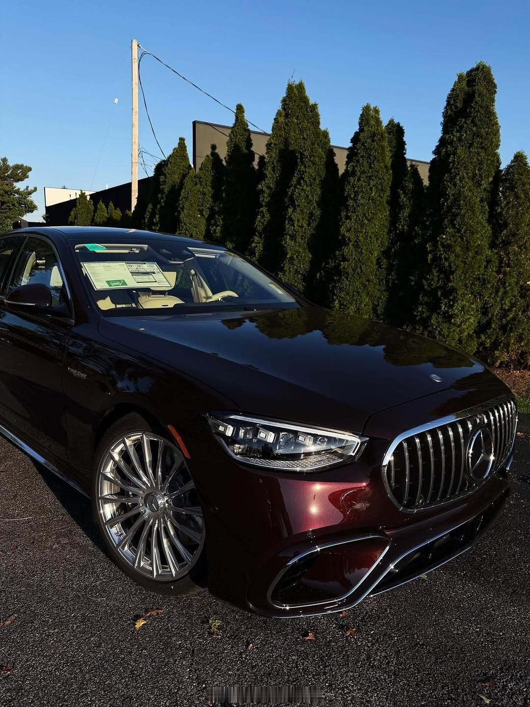 🍷🍷🍷酒红色涂装白内饰🤍🤍🤍AMGS63🚀🚀🚀这个配色可以不