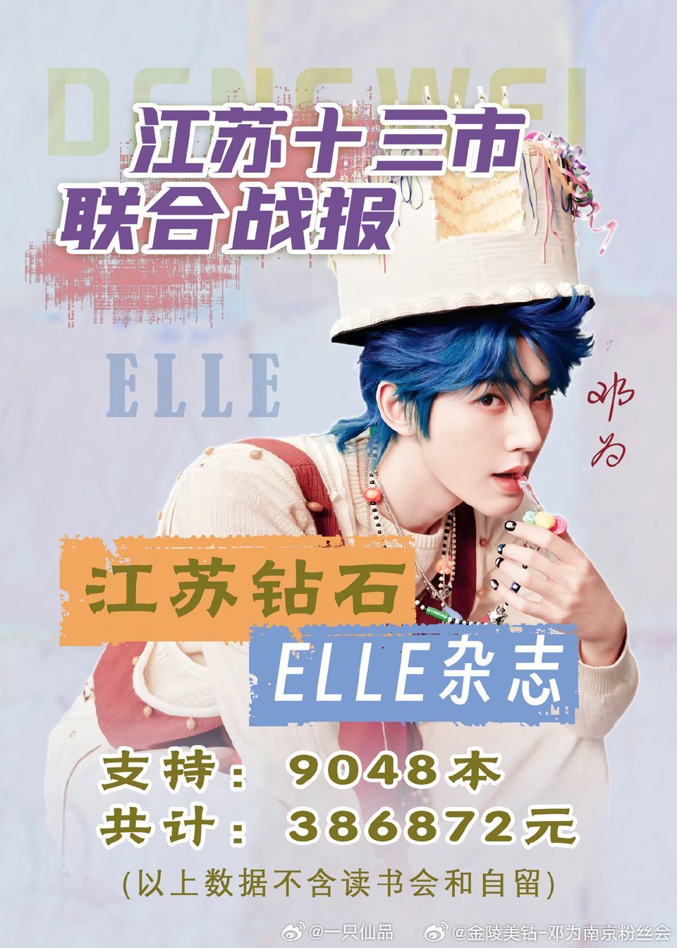 邓为《ELLE》六月刊江苏十三市联合战报来啦江苏全体钻姐好样的！牛比！邓为统一了