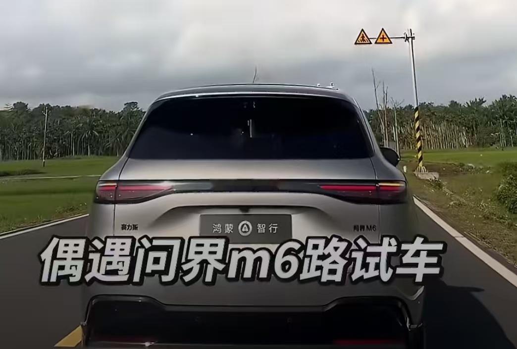 鸿蒙智行问界M6银色实车现身最近问界M6的银色路试车被拍到了，华为智行的审美，又