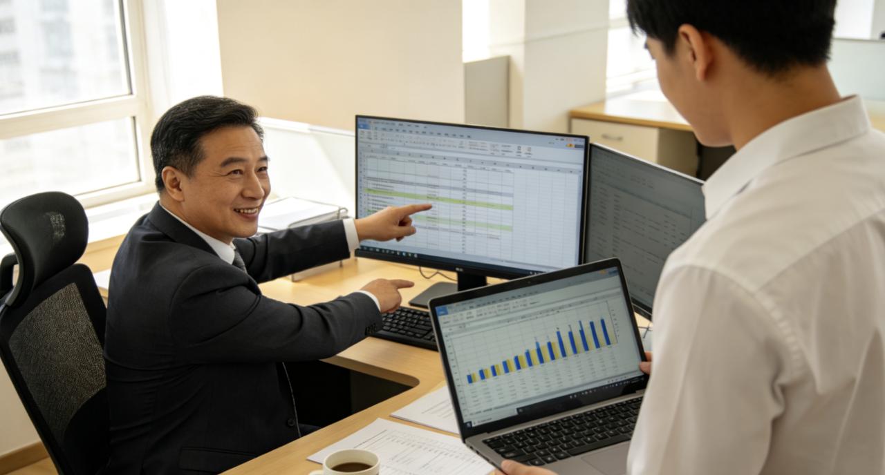 入职第一天，部门总监老张把新来的小陈叫进办公室。“你简历上写着‘精通Excel