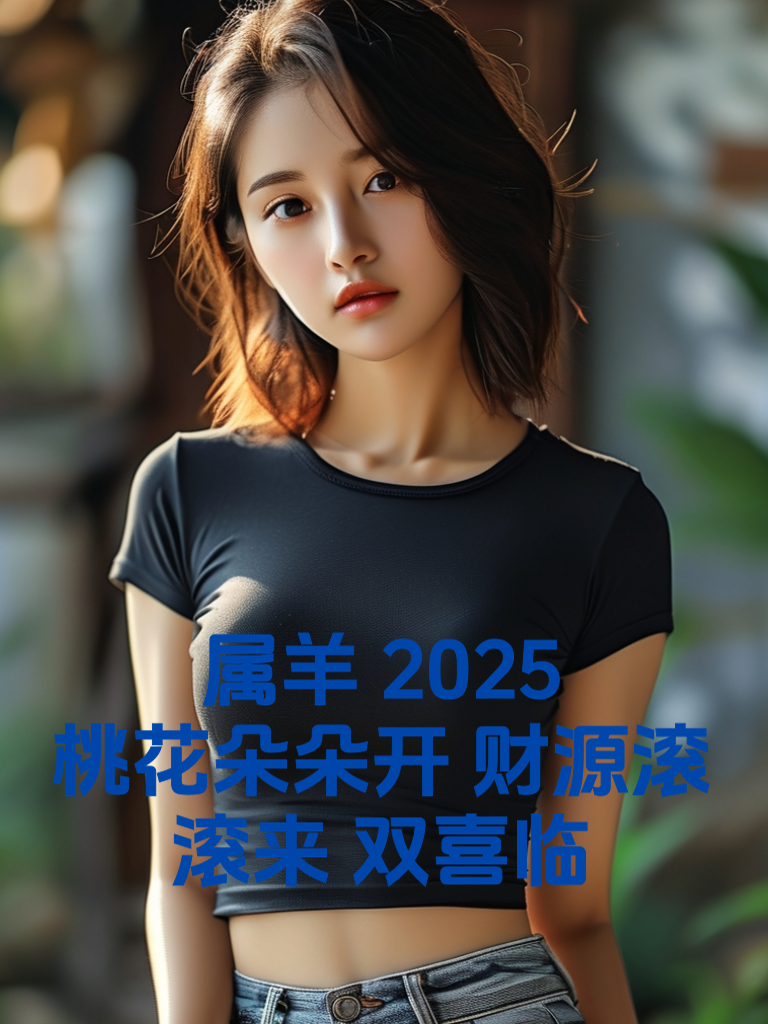 属羊2025：桃花朵朵开，财源滚滚来，双喜临