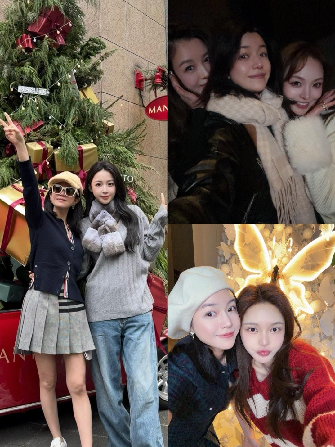 陈妍希圣诞晒美食、朋友、儿子，姐人缘好好，两岸朋友都那么多。