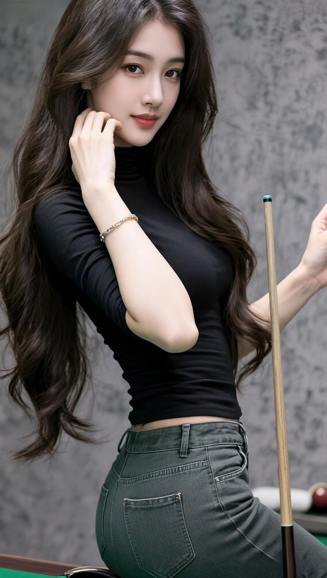 “BGM响了：「没有谁能拿捏住我，除非我心甘情愿」🎱今天的台球桌，姐主打一个