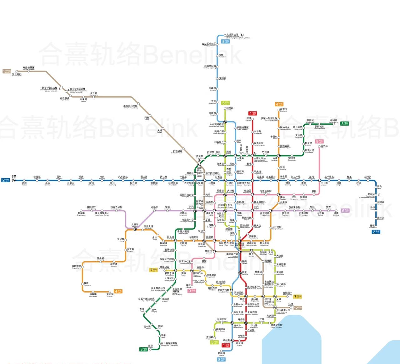 合肥地铁7号线简直是王炸！它全长约39.1公里，西起高新区白莲岩路站，东