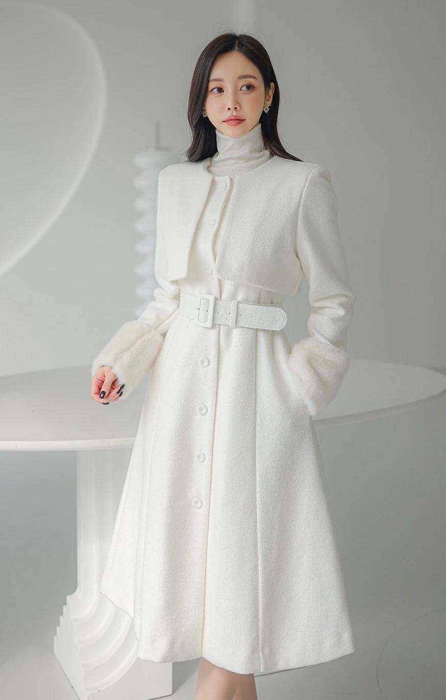 孙允珠-白色大衣，简约时尚，尽显气质！每日一悟分享甜美小仙女的穿搭