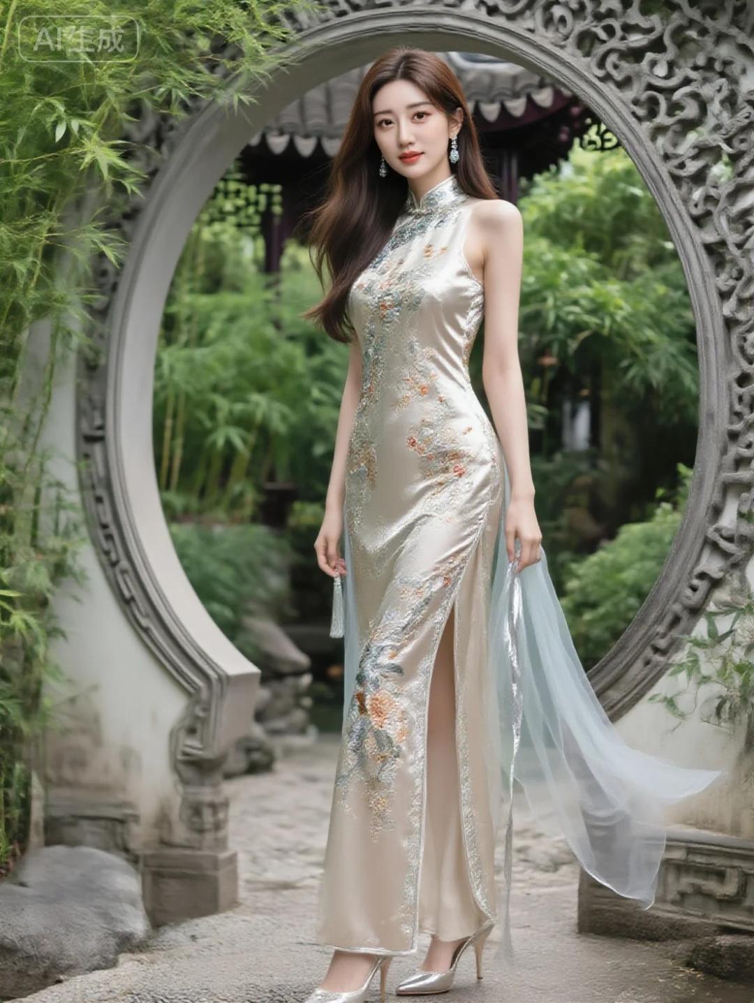 旗袍来了吗？喜欢吗？喜欢扣1