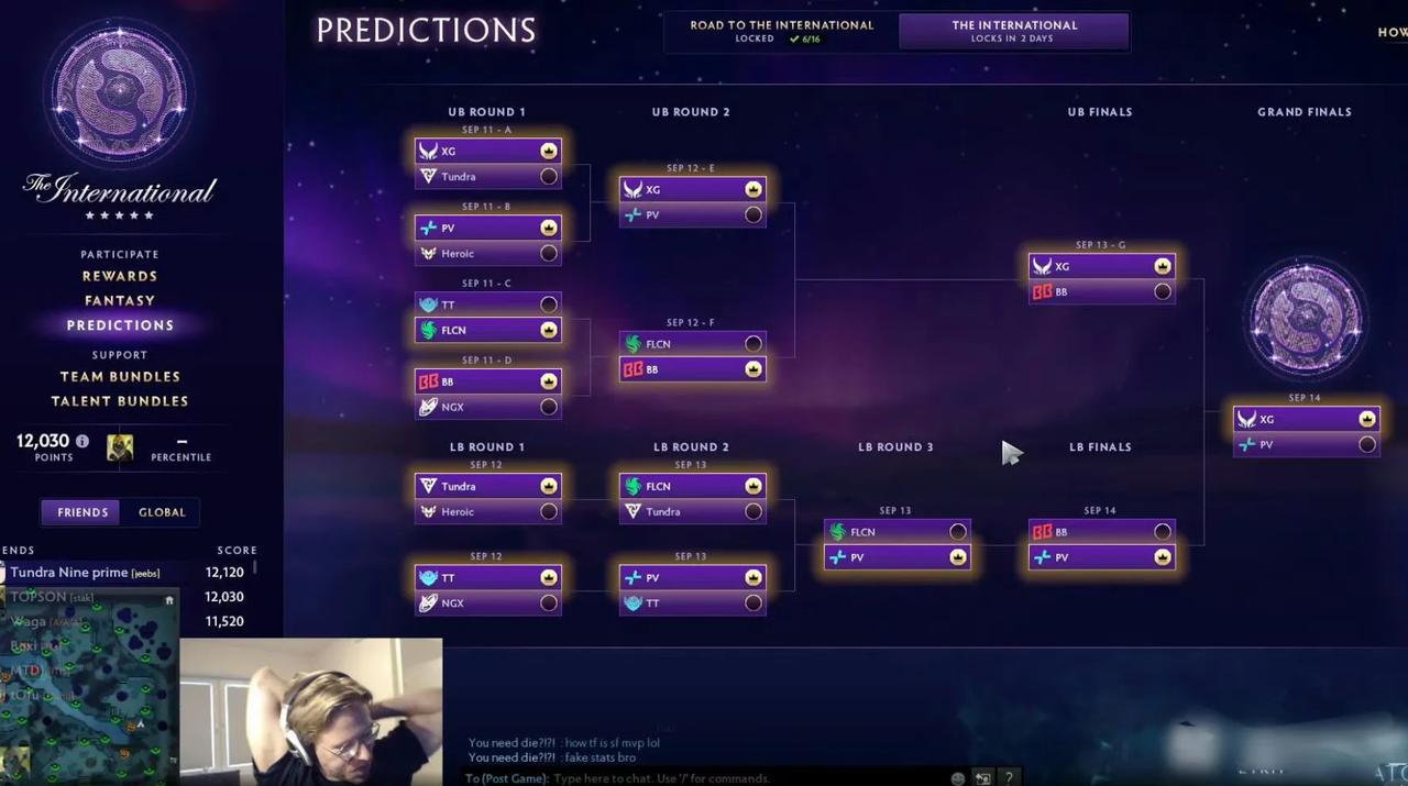 DOTA2:TI14国外主播预测XG夺冠OG三蛆直播的时候说希望看到ame