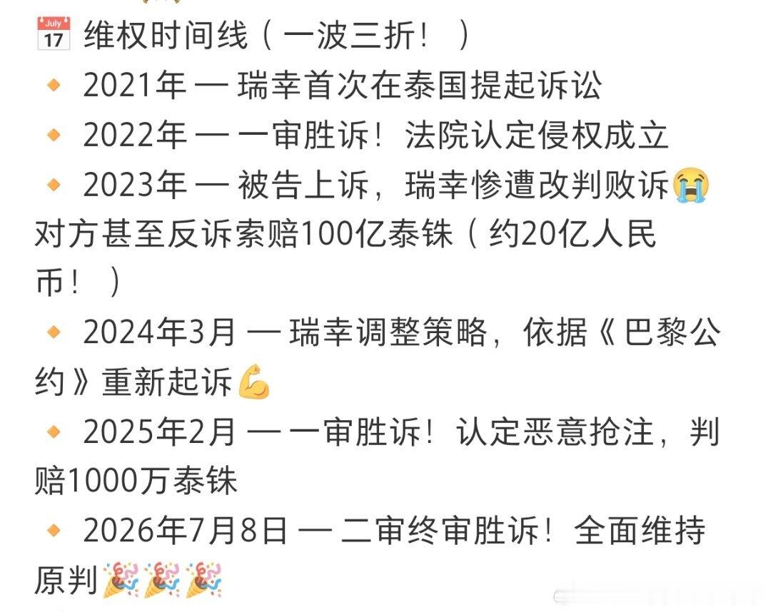 泰国做了个假冒瑞幸，还倒打一耙要真瑞幸赔钱，这个官司打了五年，前几天才赢