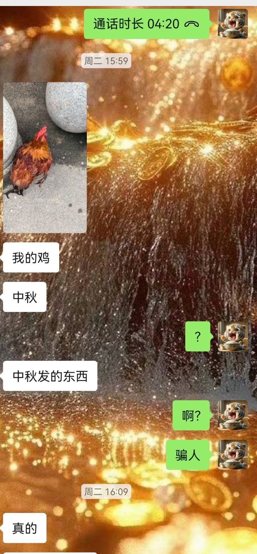 我老婆他们单位的中秋节福利，有一只活🐔我？？？​​​