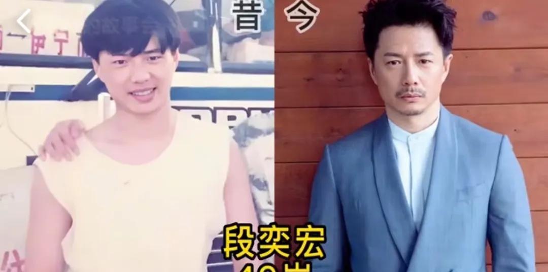 10位叔圈顶流明星今昔对比，王劲松儒雅超迷人第1位:段奕宏第2位:张震第3