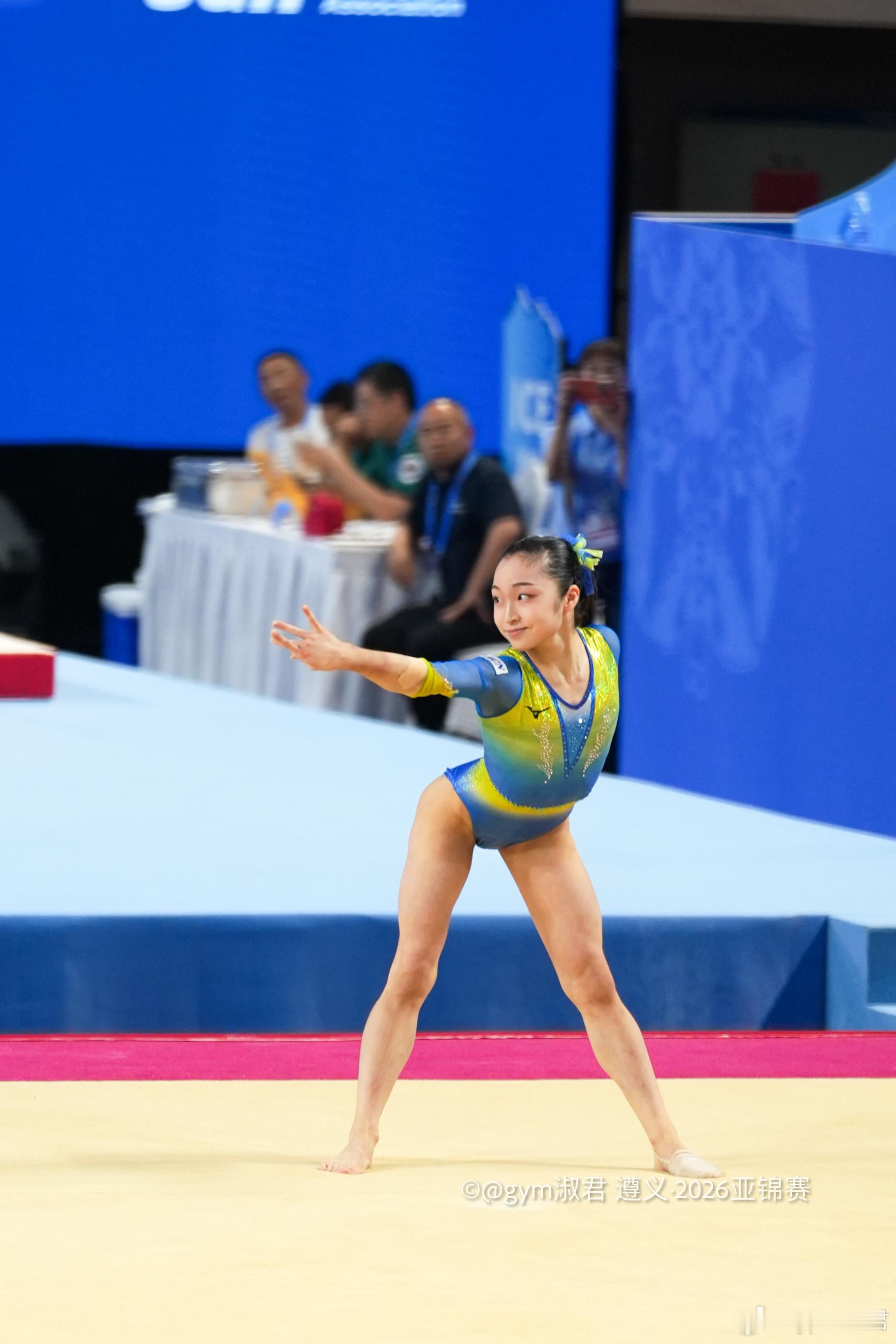 体操亚锦赛冈村真连头发丝都在跳舞的真真妹！