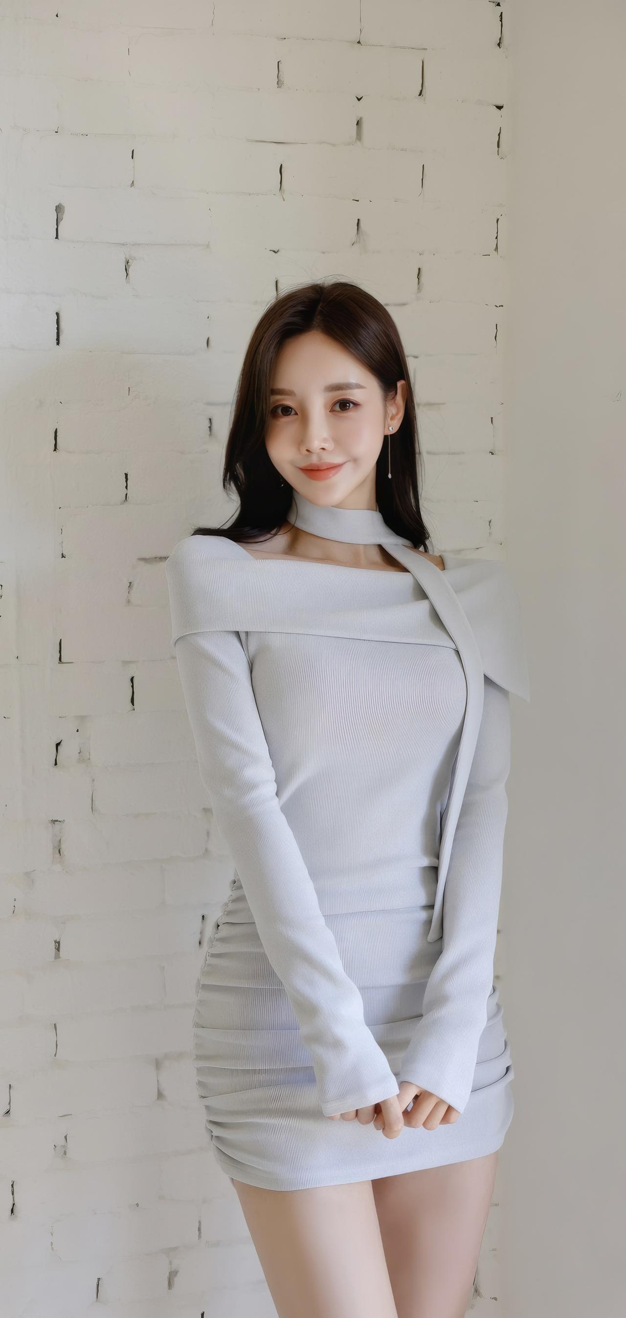 优雅嫩灰包臀褶皱裙，清新自然，气质迷人！🌸💃👗