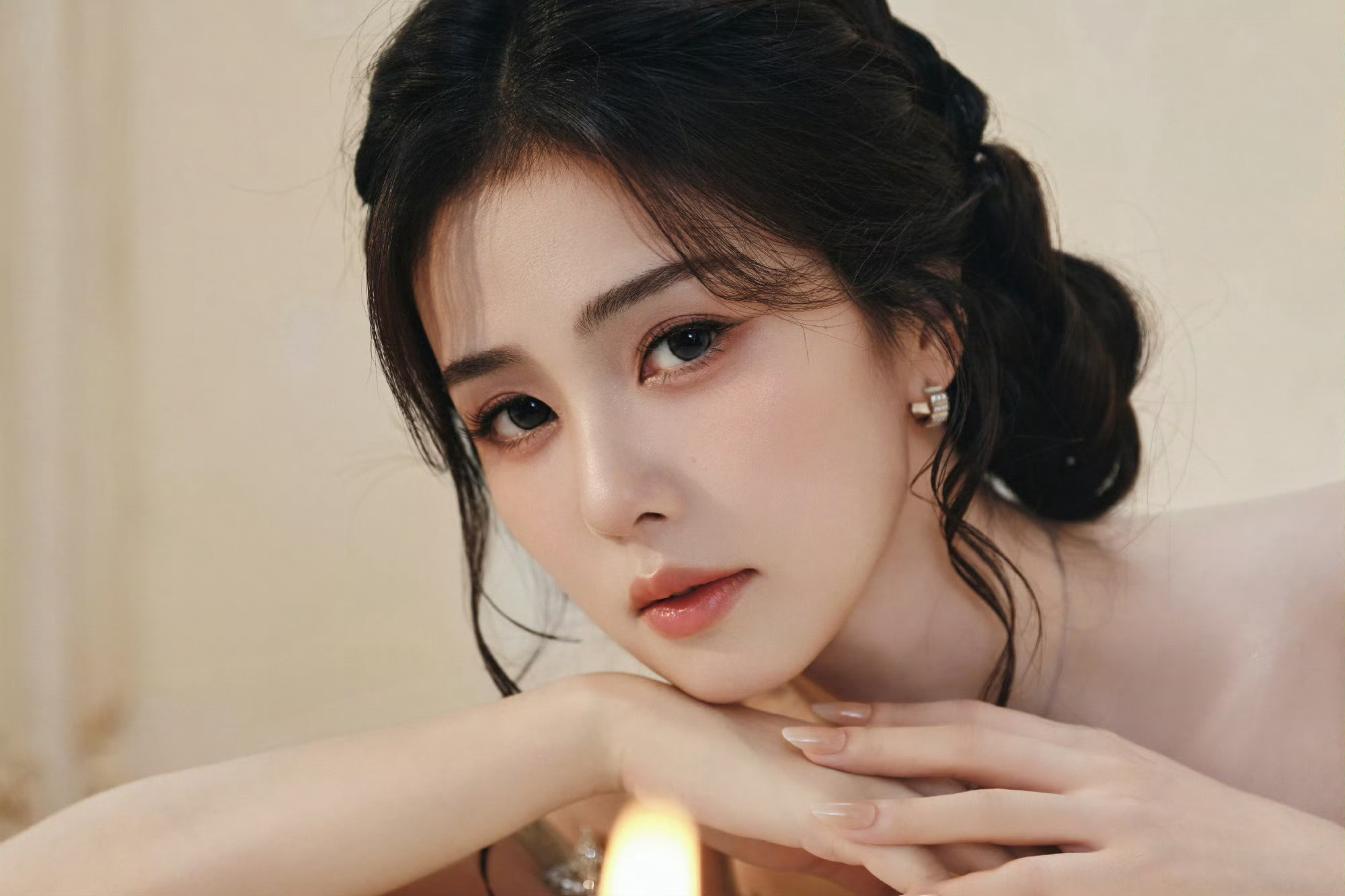 白鹿521还有营业美貌，无需多言！真好看！白鹿油画公主