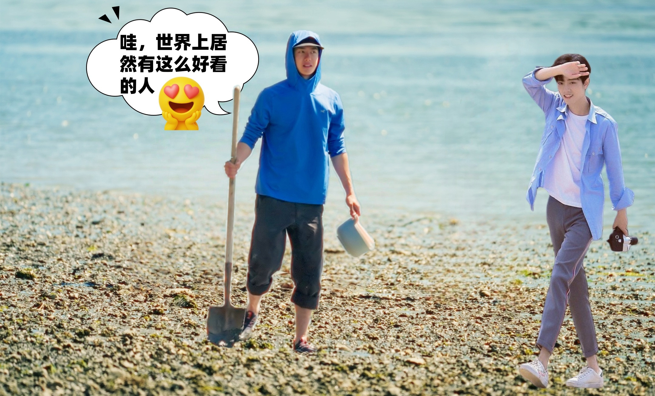 博君一肖每次看到这家伙憨憨的样子，就想给他P好玩的图哈哈哈他怎么这么好玩呢