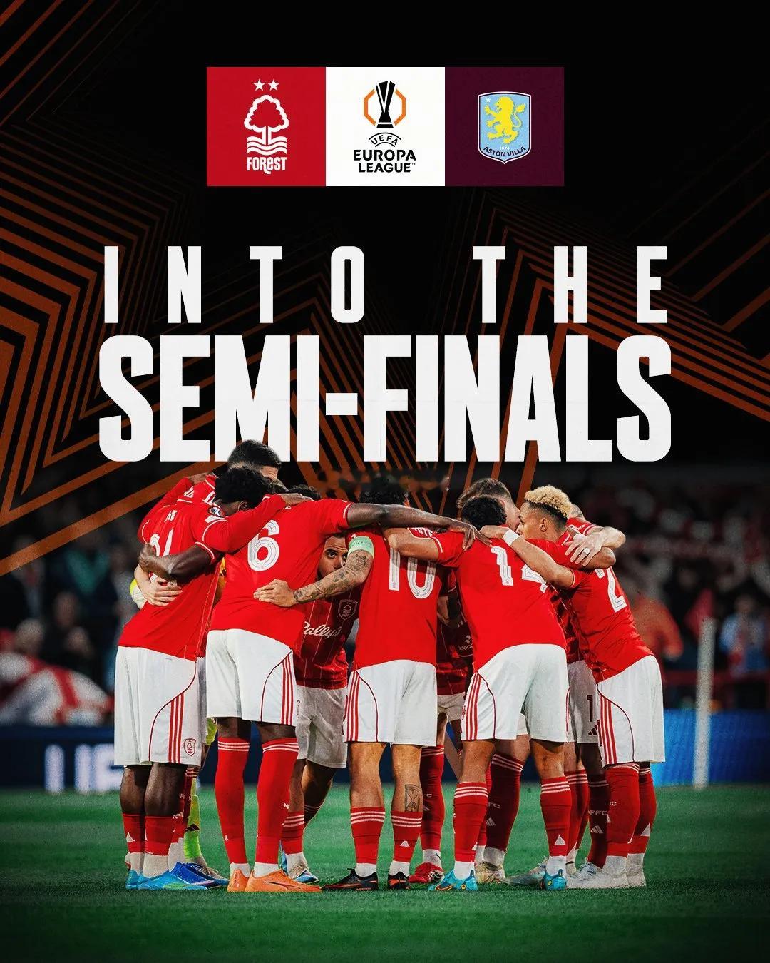 欧联杯半决赛英超内战重磅出炉！欧联杯1/4决赛今日凌晨战罢，阿斯顿维拉总比分7-