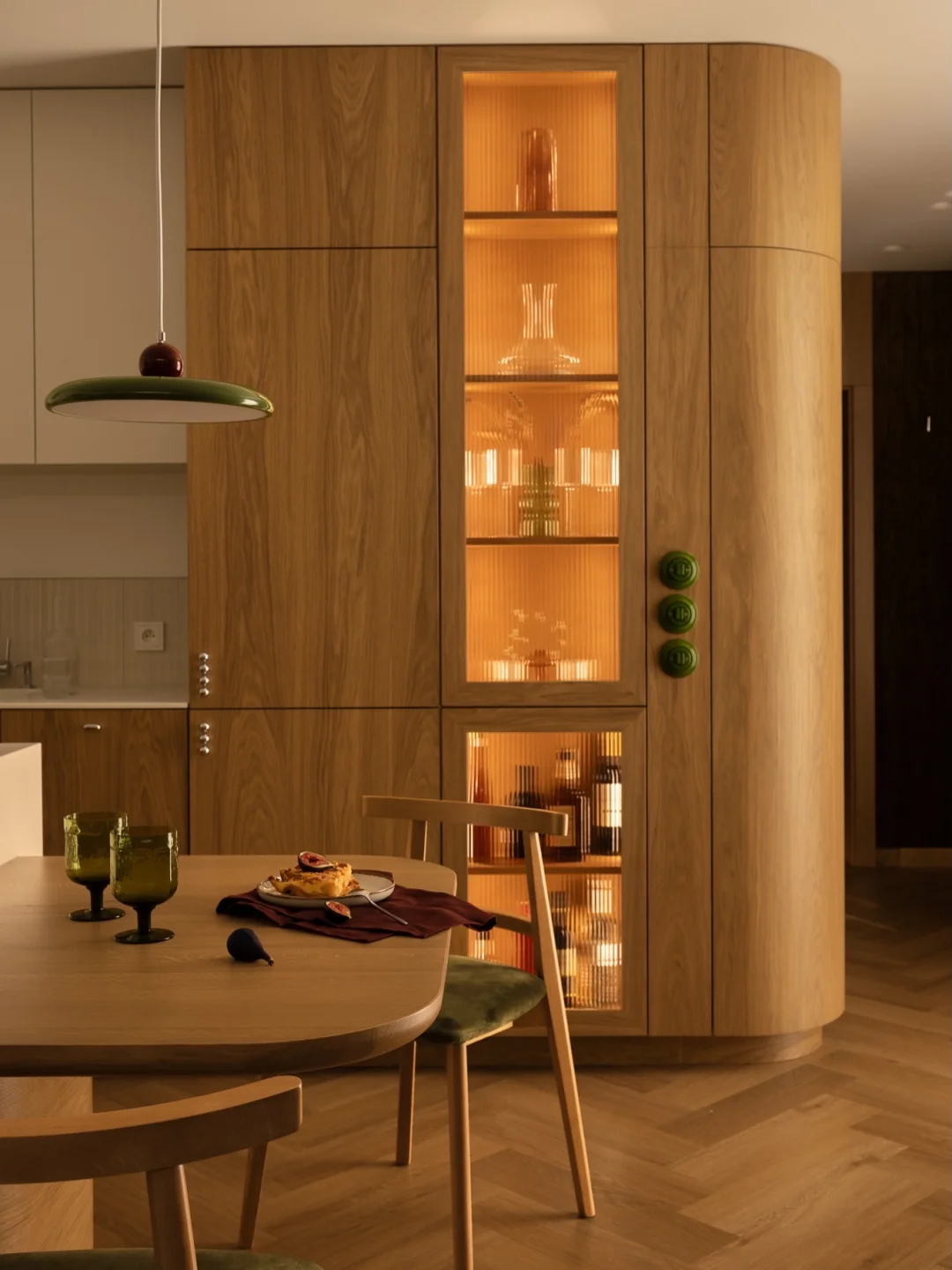 如何让木纹橱柜护墙显得高级！