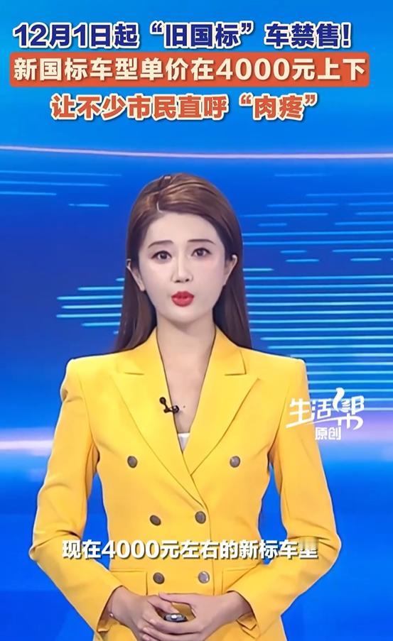 12月1日起“旧国标”车禁售！新国标车型单价在4000元上下让不少市民直呼“肉