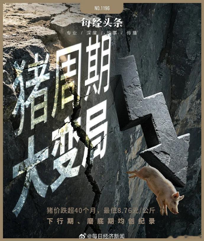 【猪价创17年新低，养猪的逻辑彻底变了！专家称猪周期已变形，“地板价”不会再现