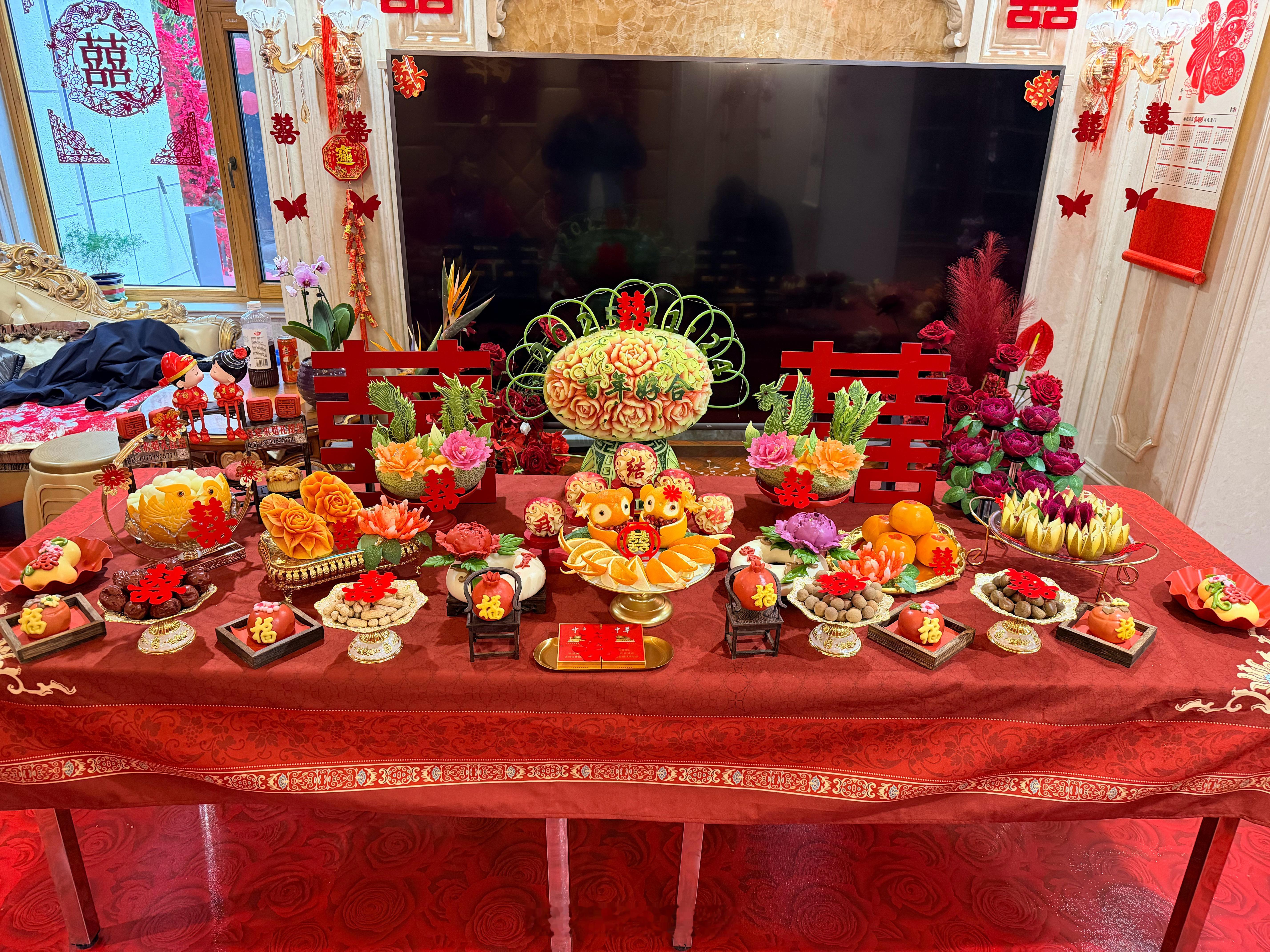 水果装饰主打一个雕工