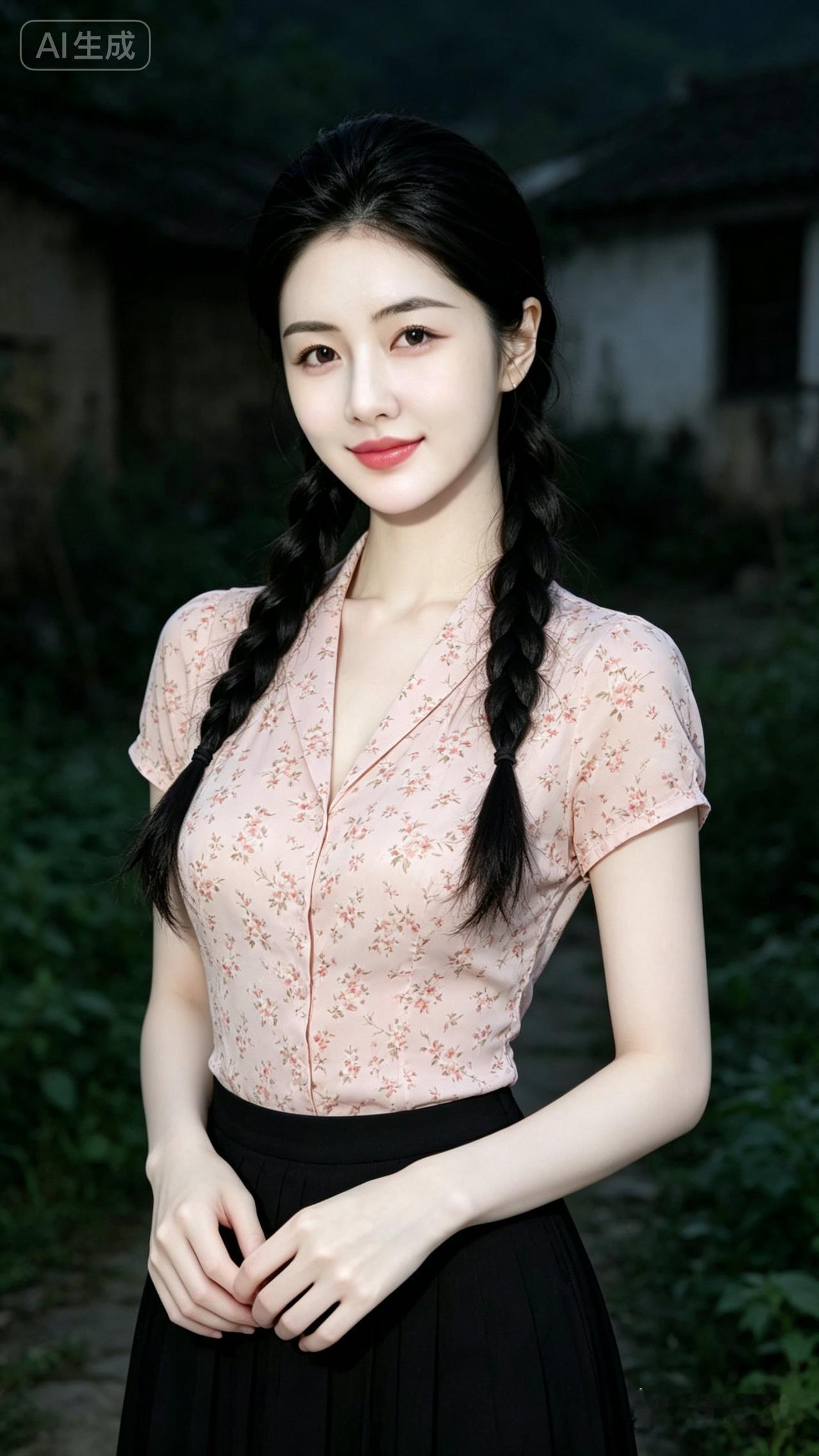 这姑娘真漂亮，穿得也很有气质！