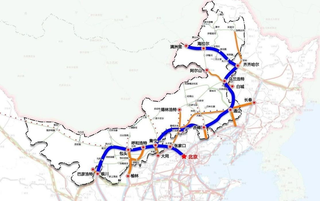 内蒙古“十五五”铁路规划最近正式印发，看到文件第一反应就是：这次不是小修小补，而