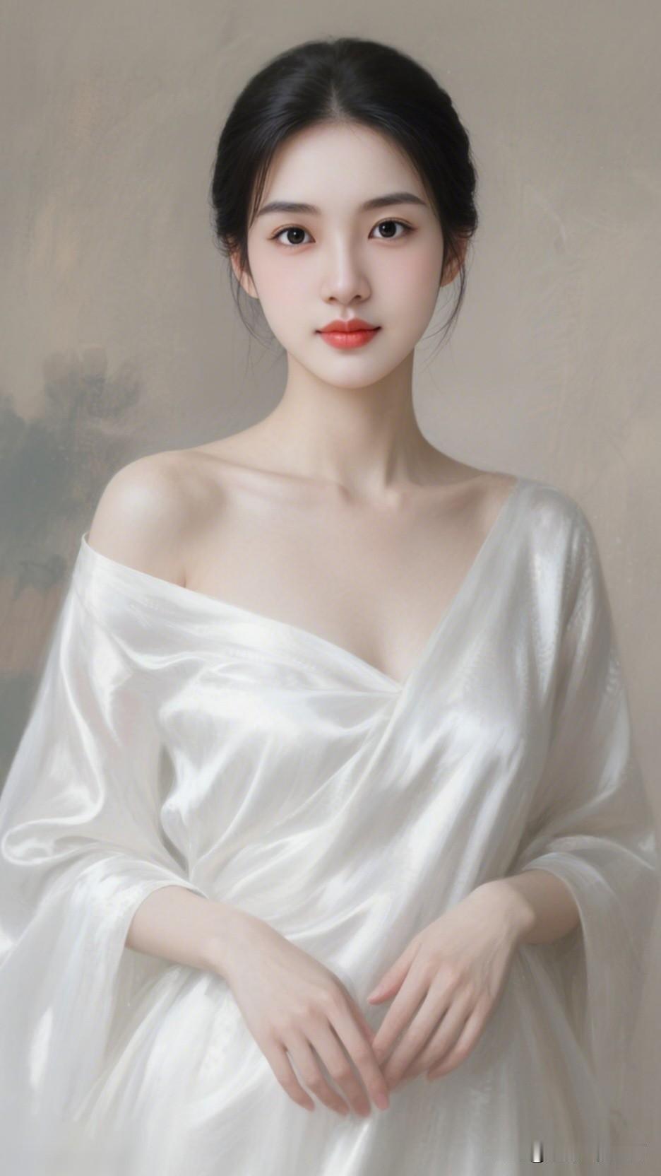 优雅气质，花裙飘逸，微笑动人。分享唯美的美照温柔甜美的仙女，梦幻的蓝天下绽放迷