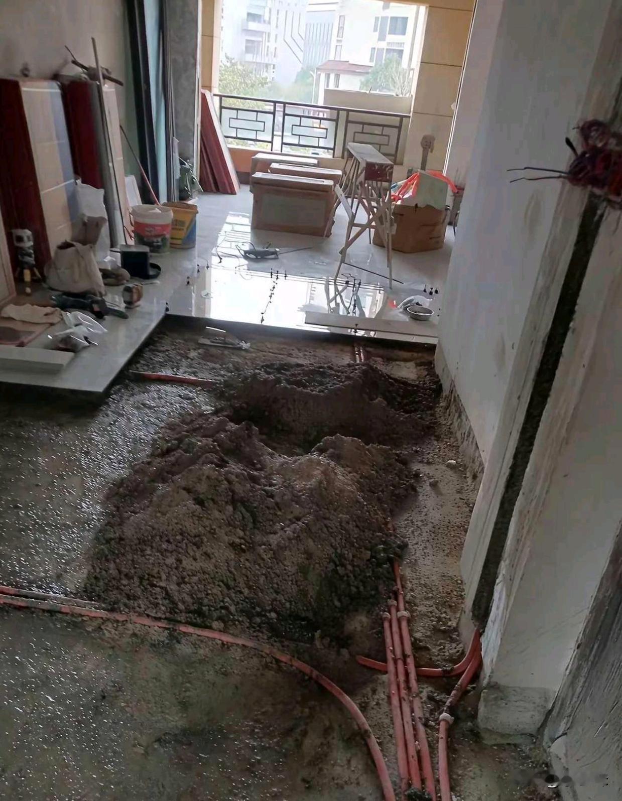 灰都拌好了，物业来不准干，咋整