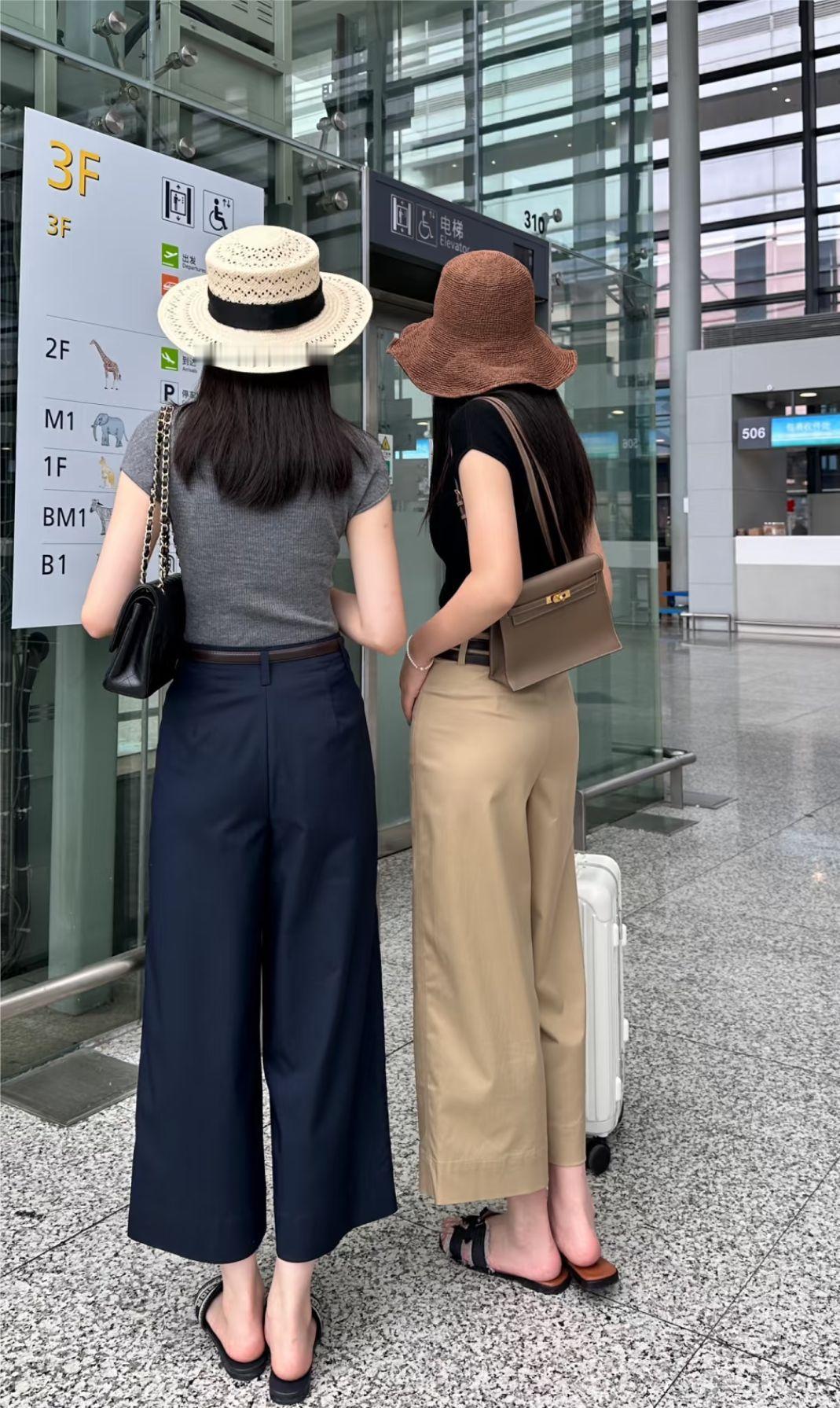 本来是穿裙子的季节，很多人却穿上了这种裤子在胖东来见到好多穿这种阔腿裤的。不知