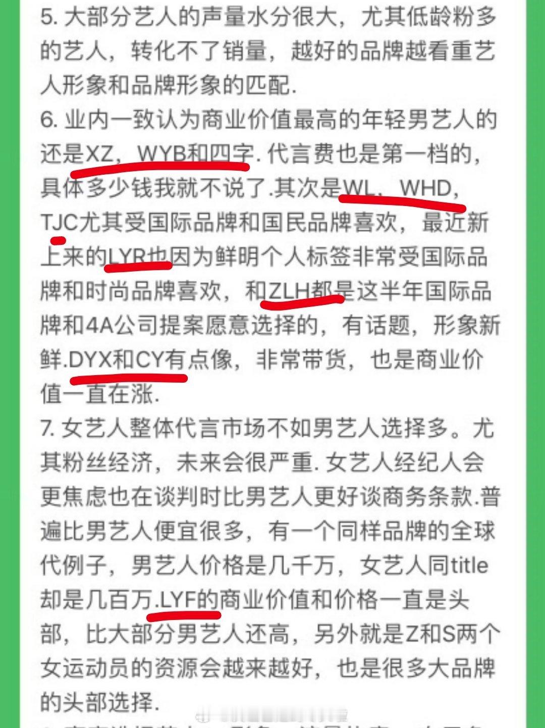 db的品牌甲方爆料关于艺人商务男艺人点名表扬肖战，易烊千玺，王一博是男艺人第一档