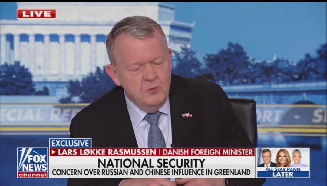 近日，丹麦外长在接受福克斯新闻采访时说，我们所听到的那种“到处都有中国军舰”的说
