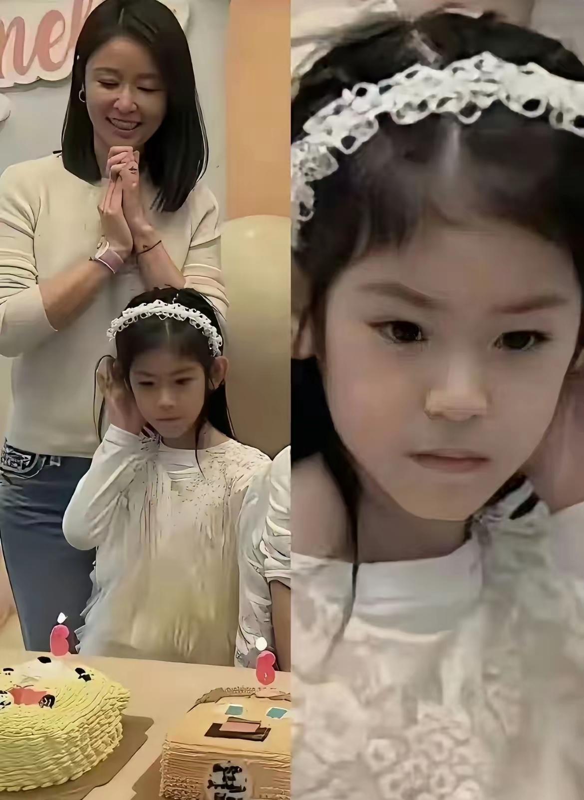 霍建华和林心如的女儿正脸曝光，不得不感慨一句基因的力量太强大了。这小姑娘完美