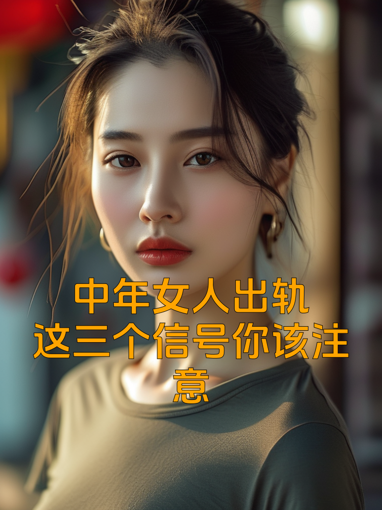 中年女人出轨，这三个信号你该注意