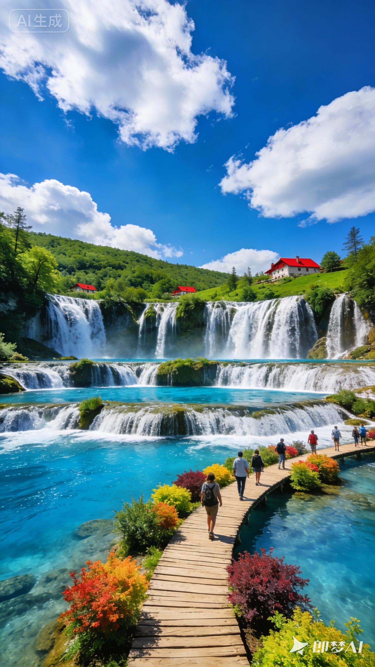 看到“一山一水一风景”这个上联，我觉得对下联可有不少风格。要是喜欢文艺清新风，“